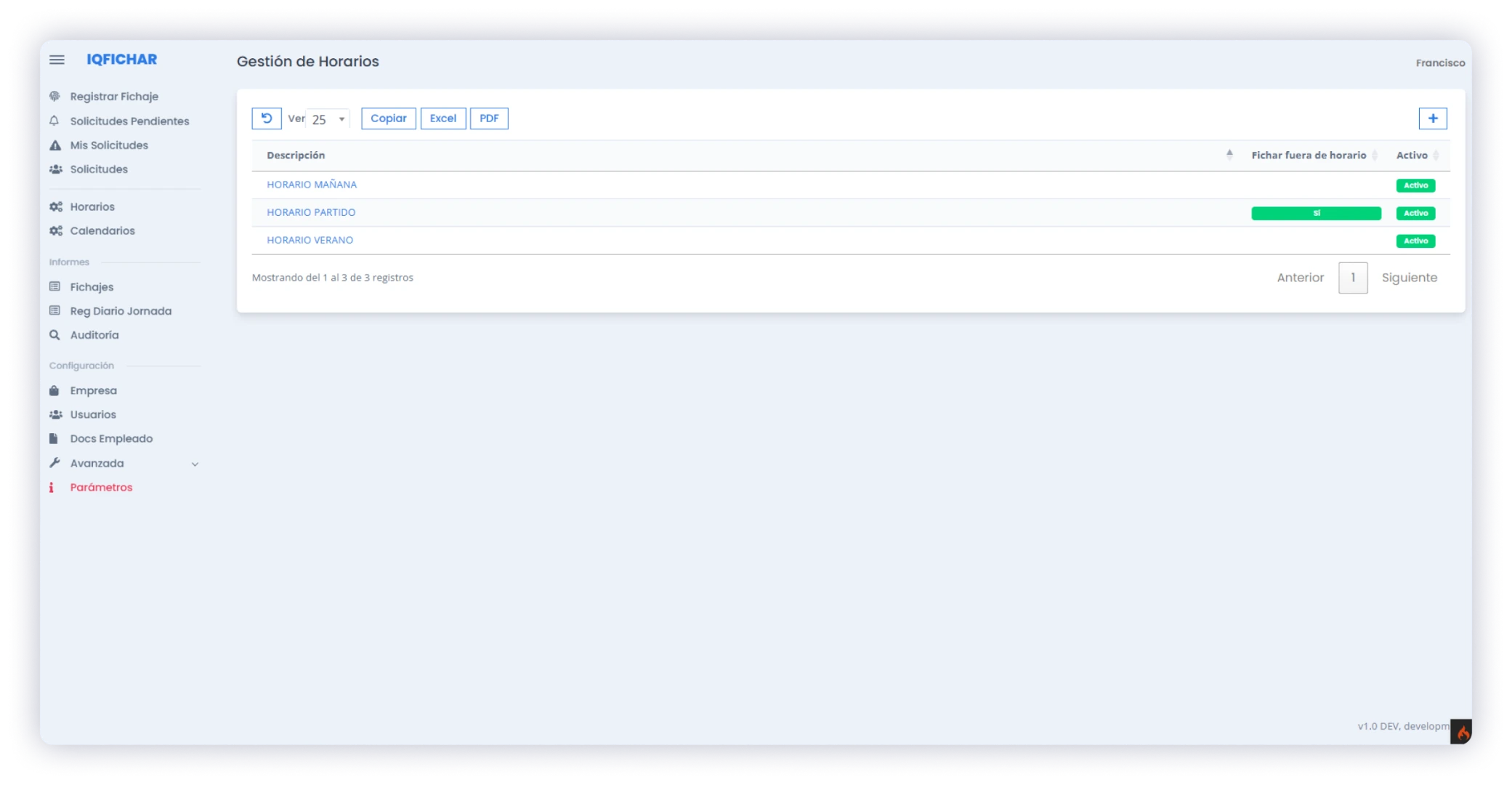Configuración avanzada del software de gestión de fichajes de IQ Fichar